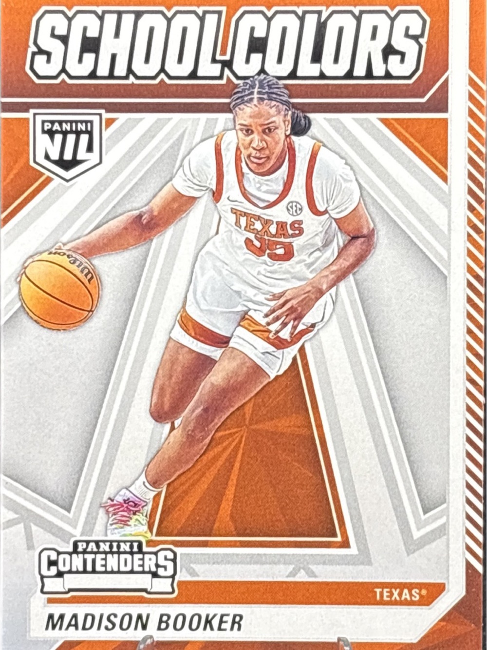 Panini Texas School Colors Basketball Trading Card - Madison Booker